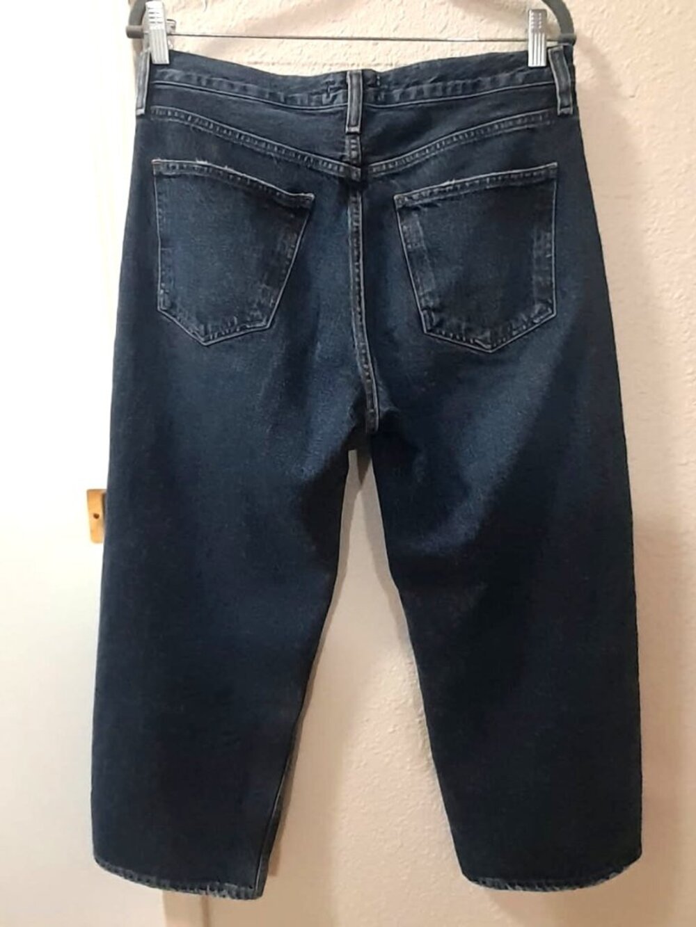 AGOLDE Arc Loose Wide-Leg Jeans Size 28 High Rise Shortwave Short Wave Inseam 25 - Picture 5 of 13